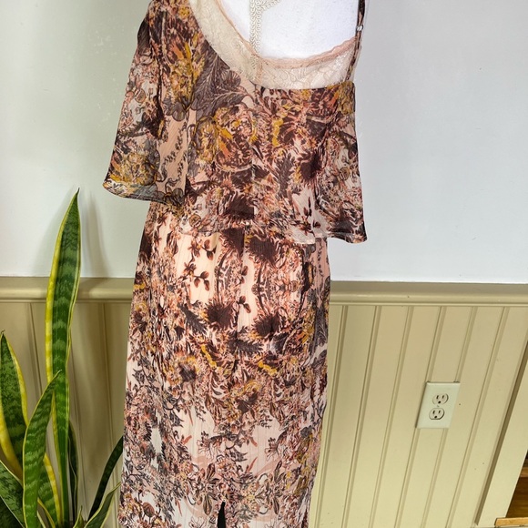 BCBGeneration Dress Womens Y2K Boho Lace Fairy Coquette Sheer Festival Sz S - Picture 14 of 14